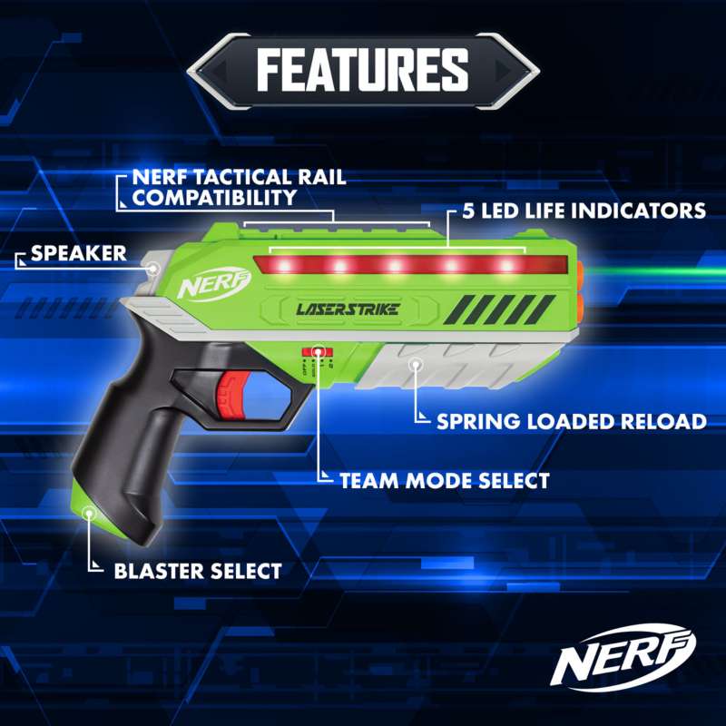 Nerf Laser Strike 2 Player Laser Tag with Chest Targets