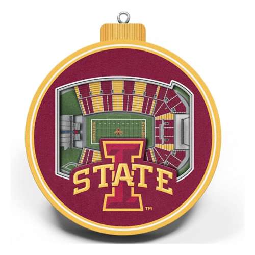 Iowa State 3D Stadium View Ornament