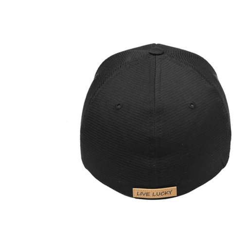 Adult Black Clover Top Grain Golf Snapback Hat