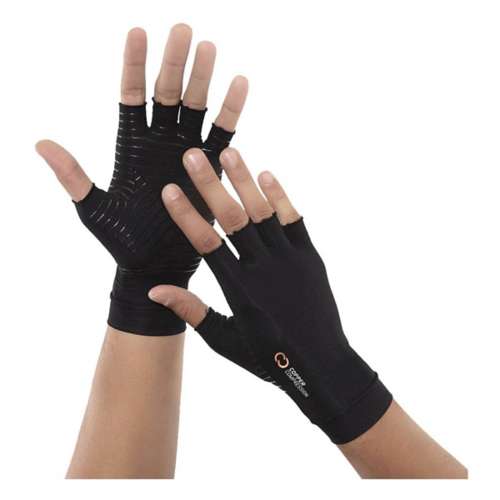 Copper Compression Half Finger Arthritis Gloves