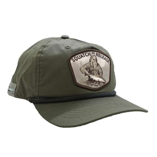 Adult Rep Your Water Squatch and Release Badge Unstructured Snapback Hat