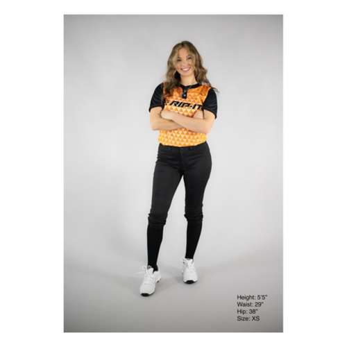  RIP-IT Women's Revolution Softball Pants - Athletic Cut Black :  Clothing, Shoes & Jewelry