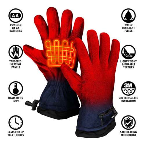 Men's ActionHeat AA Fleece Heated Gloves