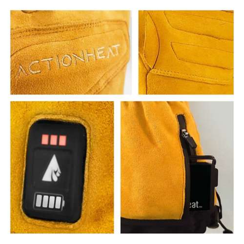 ActionHeat 7V Rugged Leather Work Heated Gloves