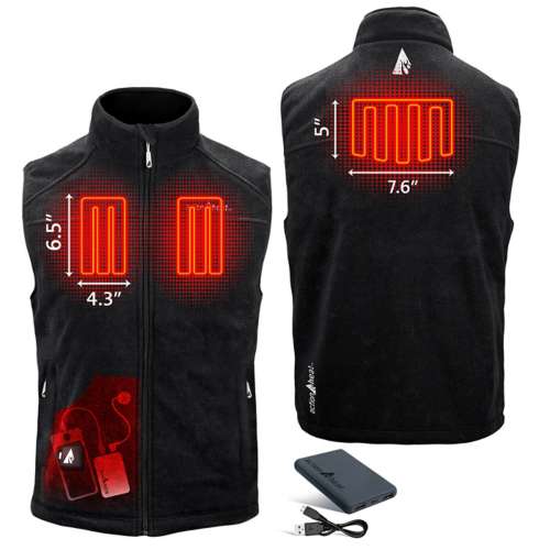 Men's ActionHeat 5V Battery Heated Performance Fleece Vest