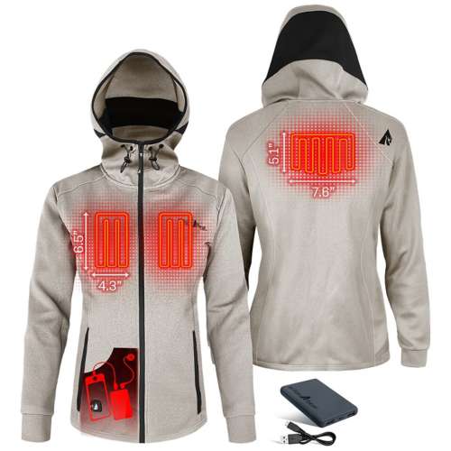 Heated women's hoodie hot sale