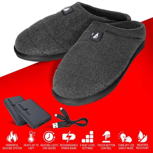 Battery powered heated discount slippers