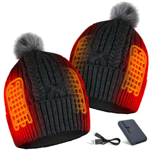 ActionHeat 5V Battery Heated Cable Knit Beanie