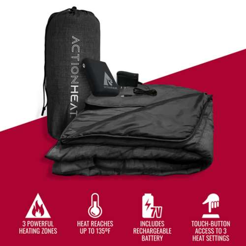 Adult ActionHeat 7V Battery Heated Throw Blanket