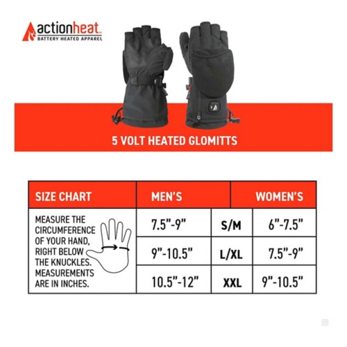 ActionHeat Women's 5V Battery Heated Mittens L/XL