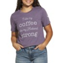 Adult Mason Jar Label Coffee Strong T-Shirt