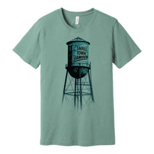Adult Mason Jar Label Town Famous T-Shirt