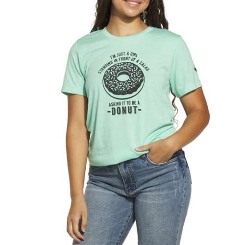 Adult Mason Jar Label Donut T-Shirt