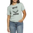 Adult Mason Jar Label Hot Mess T-Shirt
