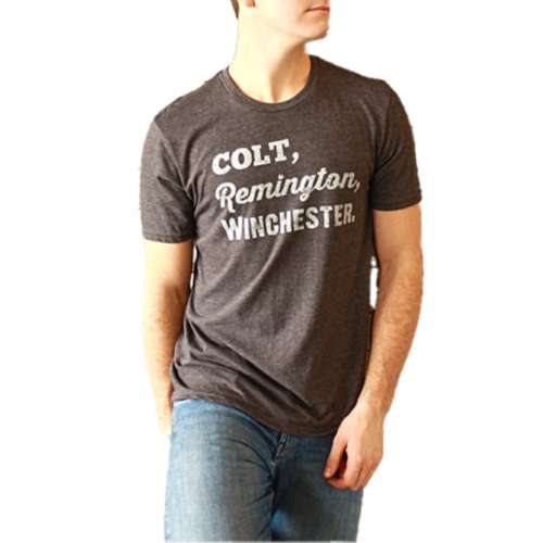 Adult Mason Jar Label Colt Remington T-Shirt