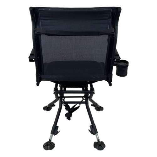 Black Sierra Equipment Nitro Pro Swivel Hunting Chair, 360 Silent Swivel w/ Cupholder + Carry Strap