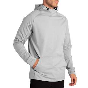 Men's Antigua Black/Heather Gray Buffalo Sabres Victory Colorblock Pullover Hoodie Size: Large