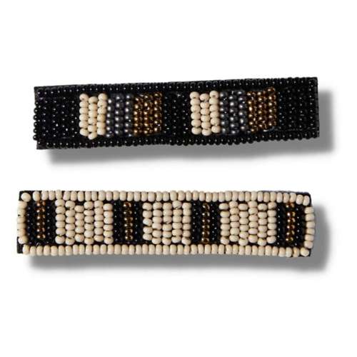 INK + ALLOY Anna Striped Beaded 2 Pack Hair Clip