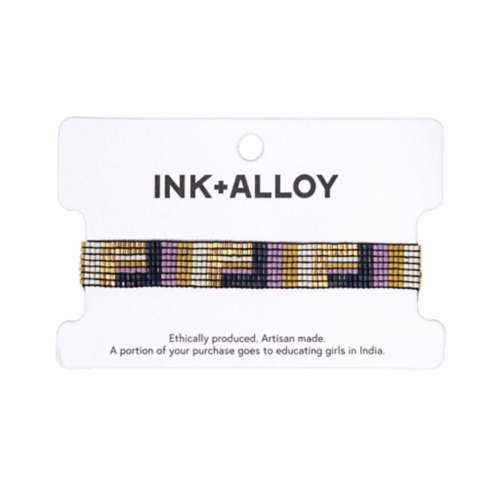 Women's INK + ALLOY Alex Striped Beaded Stretch Bracelet
