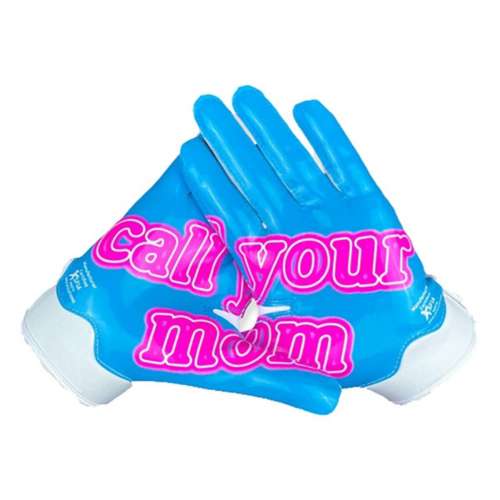 Youth Battle Call Your Mom Doom Football Receiver Gloves