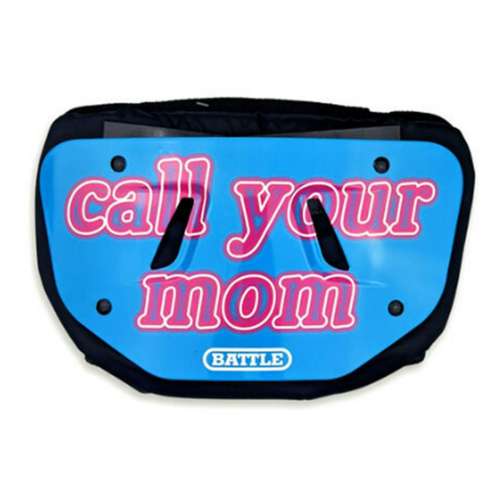 Youth Battle Call Your Mom Football Back Plate