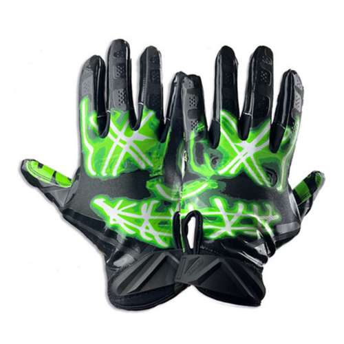 Youth Battle Sports "Nightmare You're Not Safe" Cloaked Receiver Football Gloves