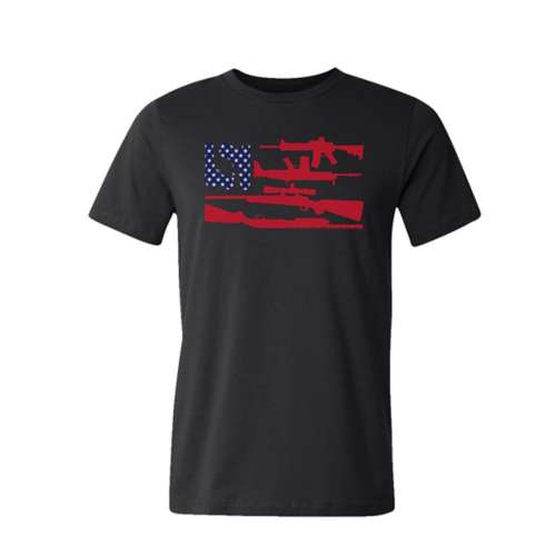 Men's Black Rifle Coffee Company Coffee Freedom Flag Shooting T-Shirt