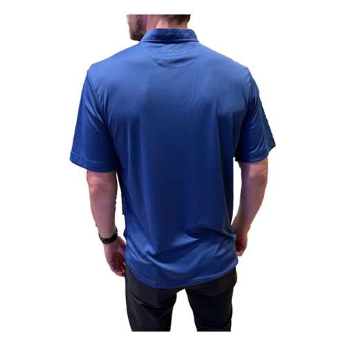 Men's Royal Chicago Cubs Color Blocked Stretch Polo 