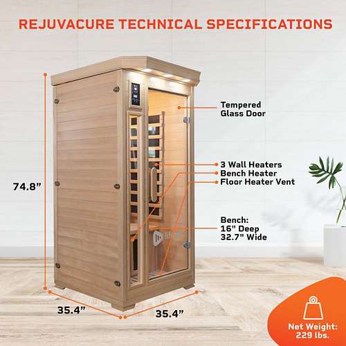 Lifepro Fitness Rejuvacure Far Infrared Sauna