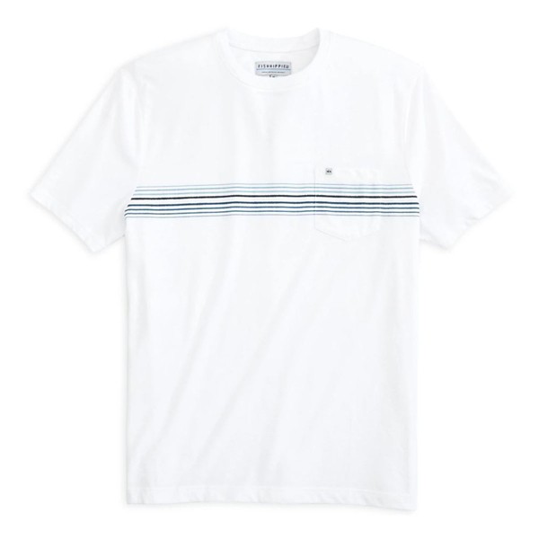 Men's Fish Hippie Bodega Engineered Stripe Pocket T-Shirt product image