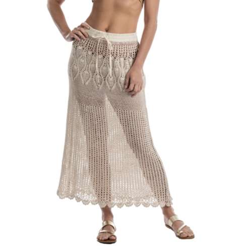 Women's Dotti Crochet Mid Skirt Swim Cover Up
