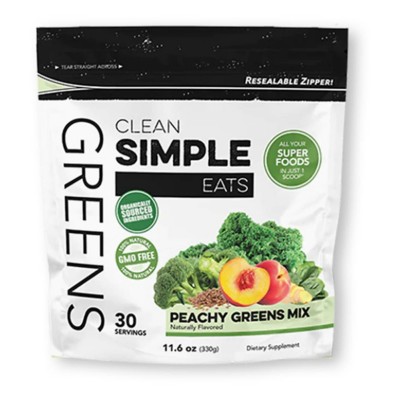 Clean Simple Eats Peachy Greens Mix