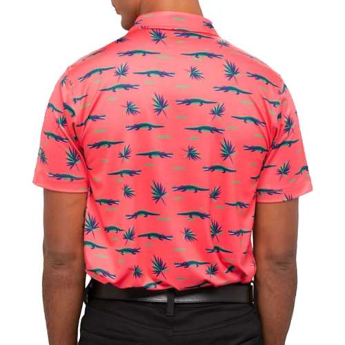 Southern Tide Driver Life Rings Print Performance Stretch Short-Sleeve Polo  Shirt