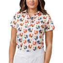Women's Waggle Golf Cocky Rooster Golf Polo