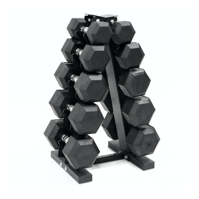 Tru Grit 200 Lb. Dumbbell Set With Storage Rack 