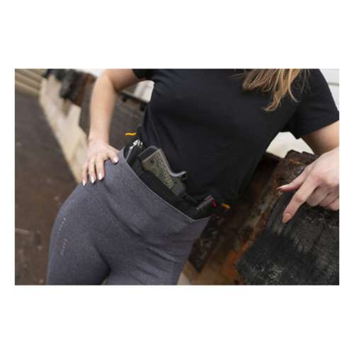 Black Lace Women's Ladies Elastic Belly Band Gun Holster USA Any Size  Washable