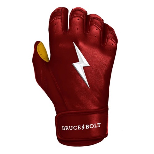Adult Bruce Bolt Short Cuff Baseball Batting Gloves