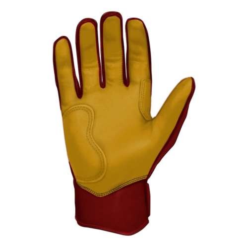 Adult Bruce Bolt Short Cuff Baseball Batting Gloves