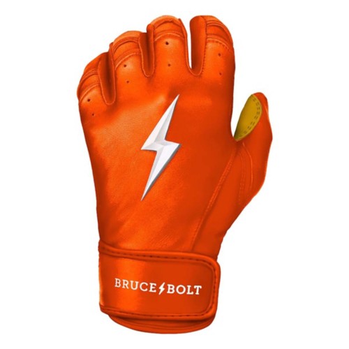 Adult Bruce Bolt Short Cuff Baseball Batting Gloves