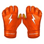 Adult Bruce Bolt Short Cuff Baseball Batting Gloves - Thumbnail 3 of 3