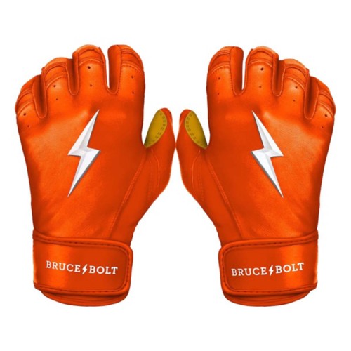 Adult Bruce Bolt Short Cuff Baseball Batting Gloves