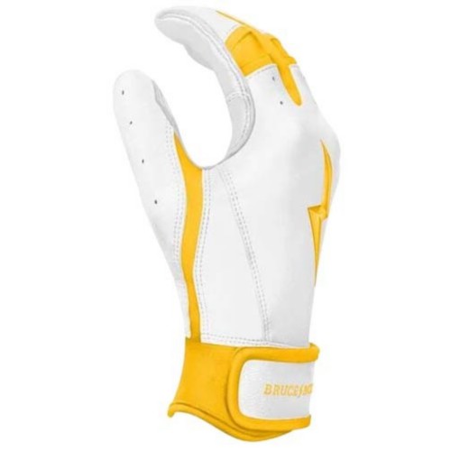 Adult Bruce Bolt Chrome Series Short Cuff Baseball Batting Gloves