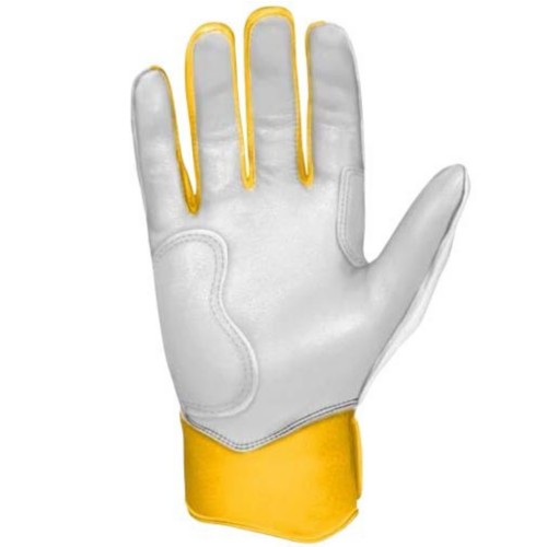 Adult Bruce Bolt Chrome Series Short Cuff Baseball Batting Gloves