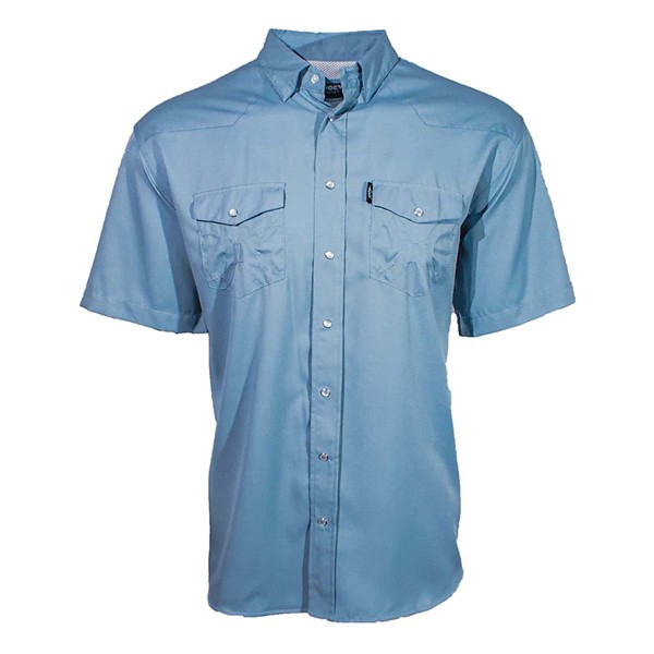 Men’s Hooey Sol Button Up Shirt Small Ashley Blue