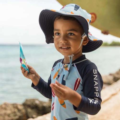 Kids' Snapper Rock Retro Surf Reversible Bucket Hat