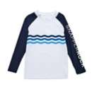 Toddler Boys' Snapper Rock Wave Stripe Long Sleeve Swim Rashguard