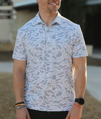 Men's Burlebo Shirt Polo,Button Up