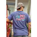 Men's Burlebo American Flag Patch T-Shirt