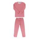 Toddler Copper Pearl Ribbed Knit Long Sleeve Pajama Set