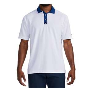 johnnie-O Men's Texas Rangers Birdie Performance Polo Shirt Button-Down in White